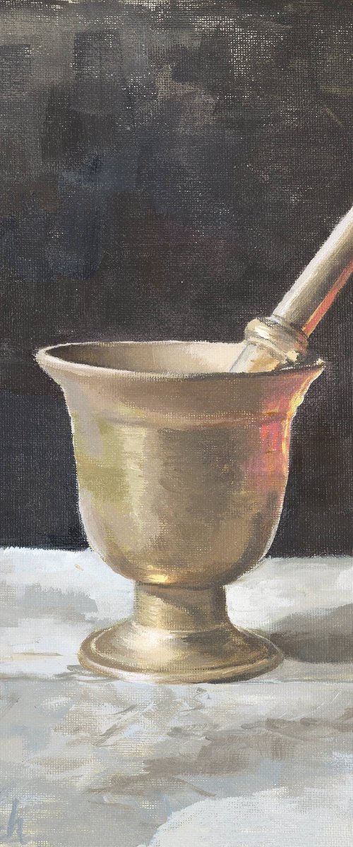 Pestle and mortar by Fatemeh Fahandezh