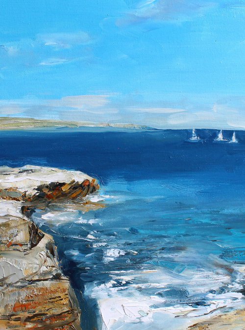 The Blue of Malta. Beyond the Edge by Hovart (Henadzy Havartsou)