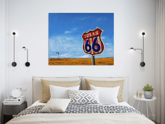 ROUTE 66 METAL SIGN