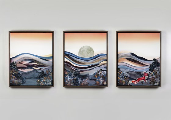 Sienna Sunrise Triptych