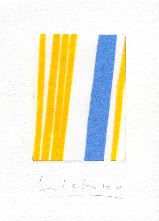 YELLOW AND BLUE 21*15 CM / 8,26*5,90 INCH \