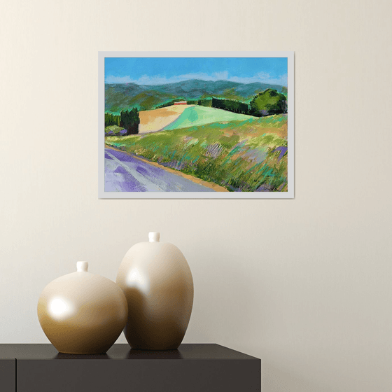 Landscape With Orange Colored Farm