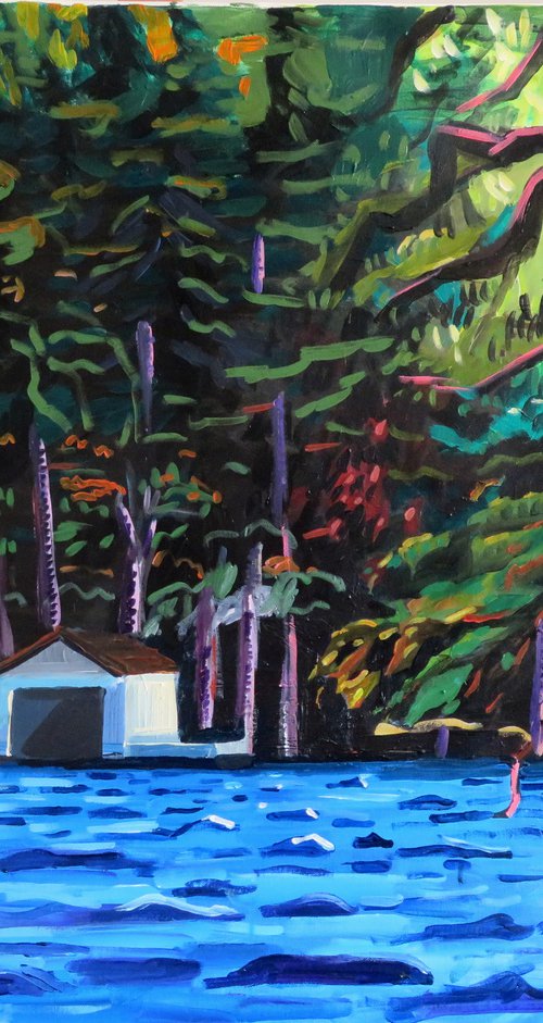 boathouse from the lake by Stephen Abela
