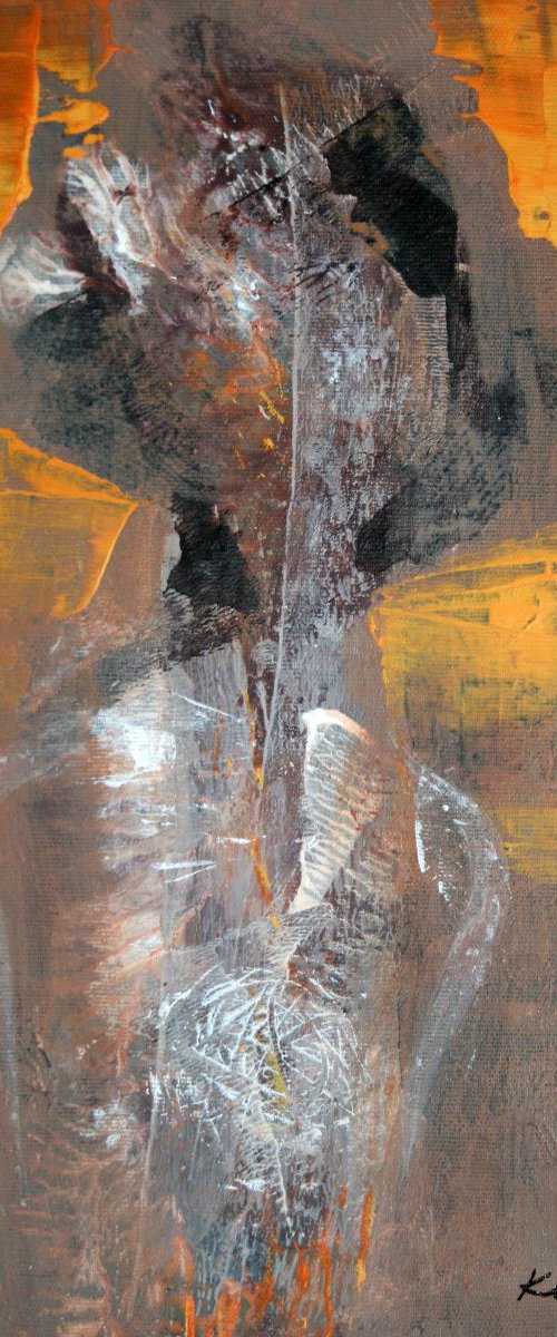 BEAUTIFUL DIAPHANE PERENNITY STILL LIKE FLOWERS OF UNIVERSE EXPANDING AFORDABLE PAINTING BY MASTER OVIDIU KLOSKA by Kloska Ovidiu