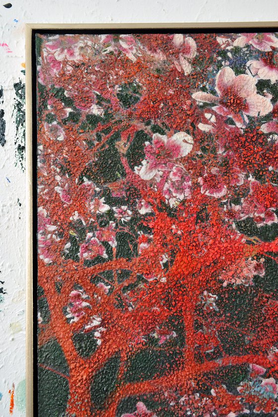 Green &amp; Coral Magnolia