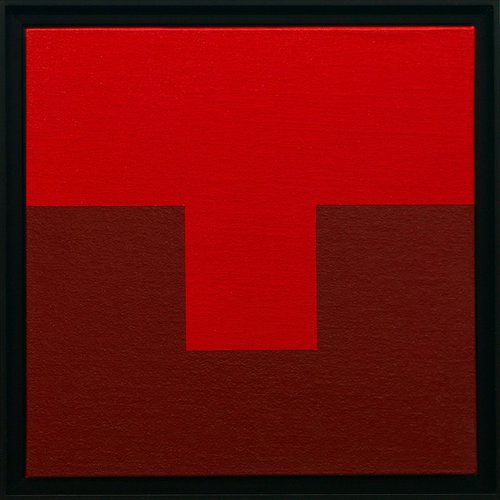 LE ROUGE - Framed Modern / Minimal Painting by Rich Moyers