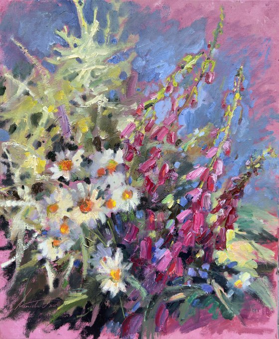 Still life of wild flowers