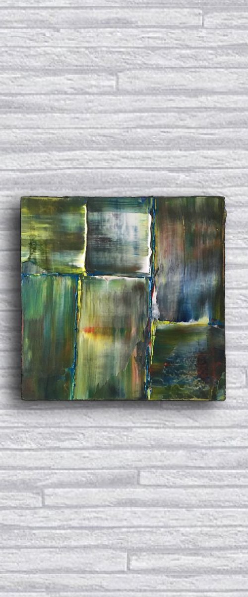 "Stone Cold" - New Abstract PMS Micro Painting by Preston M. Smith (PMS)