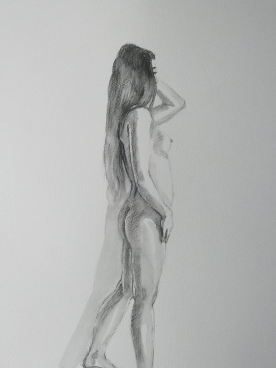 Standing female nudes