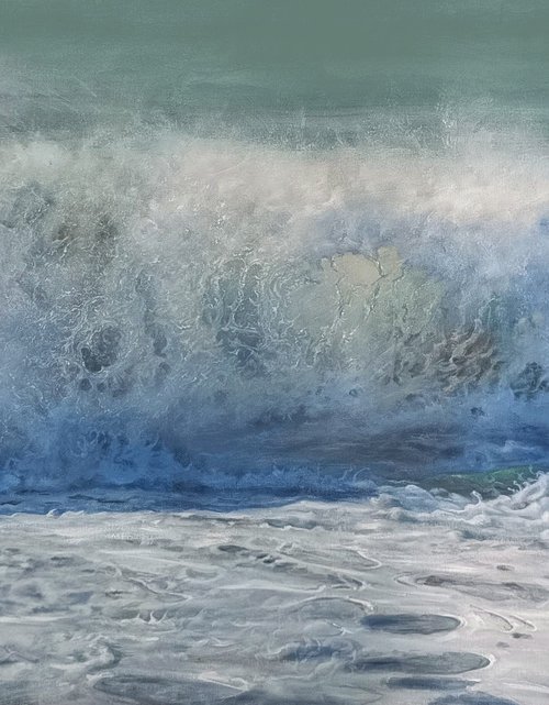 Wave2, 72x36 in by Vishalandra Dakur