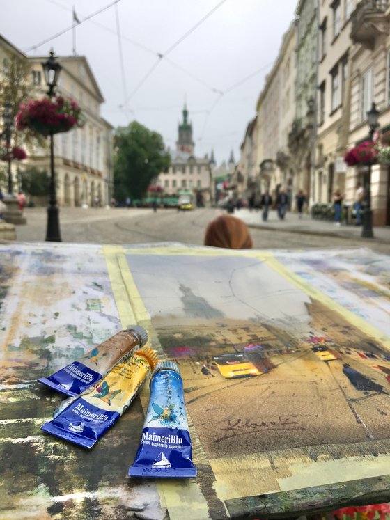 Old Ukrainian city of Lviv