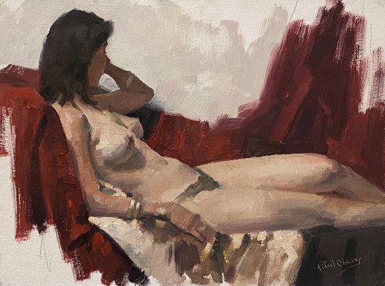 live model painting #1