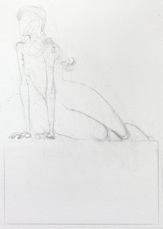 Female figure sketch #8