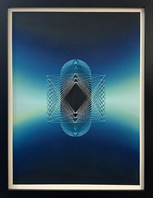 Vibrational Cyan - II by Peter Pitout