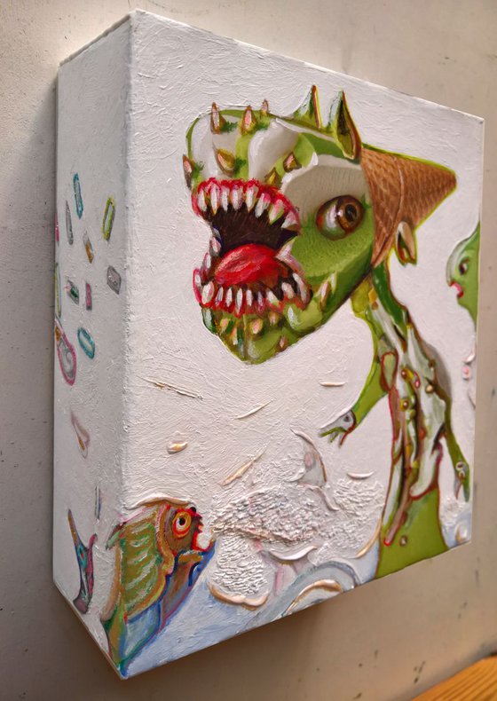 - PISTACHIO MONSTERS - ( 20 x 17 x 6,5 cm )