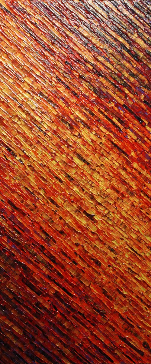 Red violet gold knife texture by Jonathan Pradillon