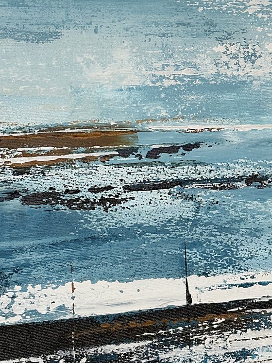 Azure Sandlines-Blue Beige Ochre