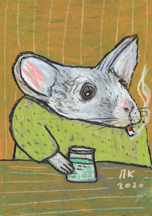 Smoking mouse #8 by Pavel Kuragin