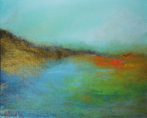 Landscape abstract "Summer in the hills"