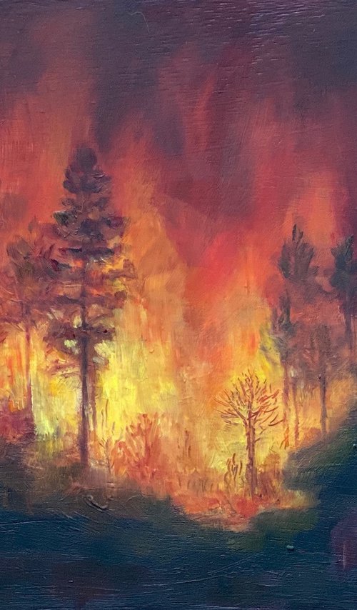 Wildfires (II) by Diana Sandetskaya