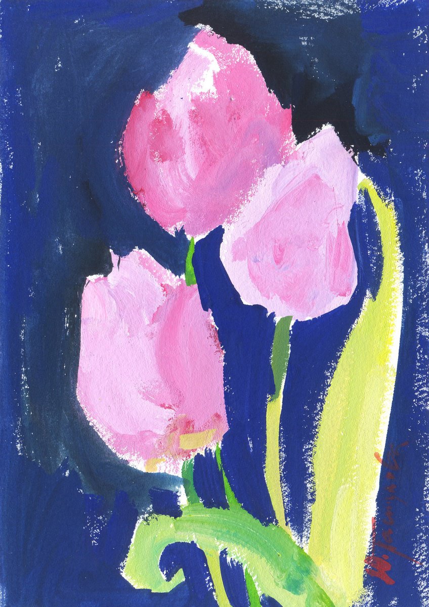 tulips 2 by Yuliia Pastukhova