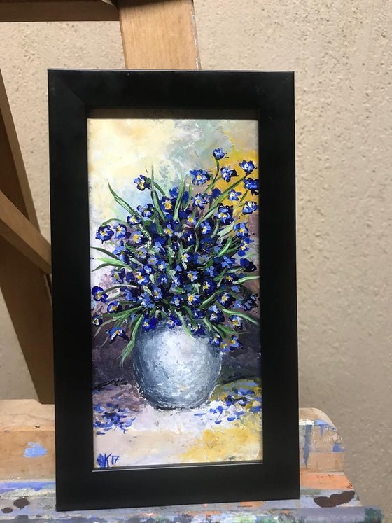 Bouquet in a Silver Vase (Miniature)