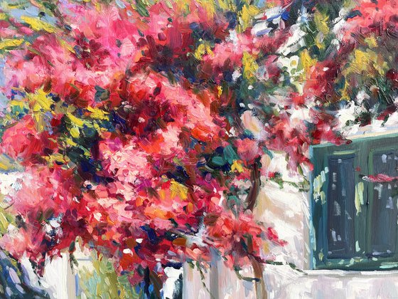 "Blooming yard of Greece"