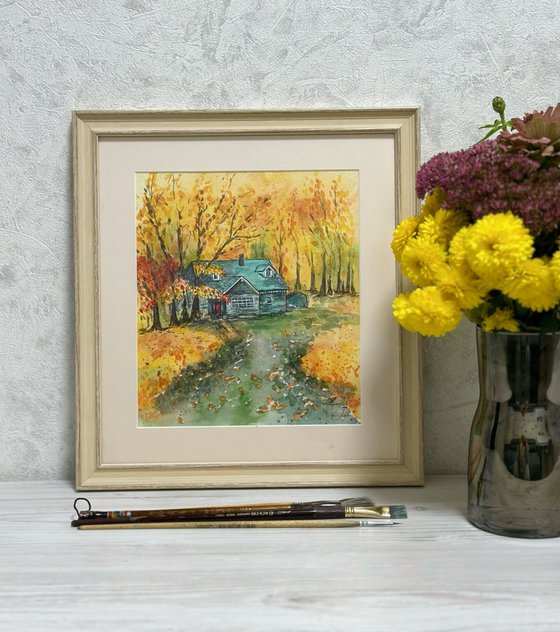 Autumn, watercolor
