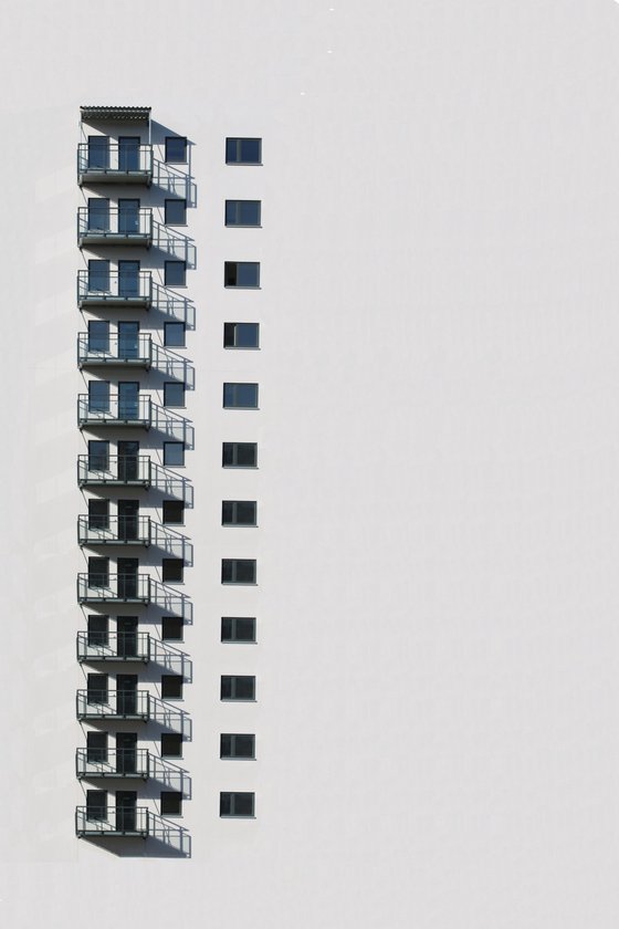 Balconies in a row