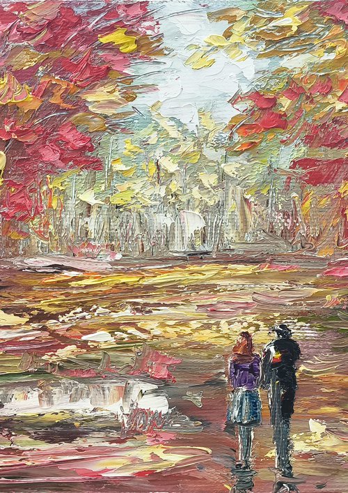 A Walk Among Falling Leaves by Anush Emiryan