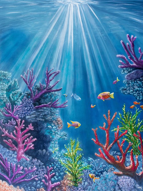 Underwater Scenery by Sarah Vms Art