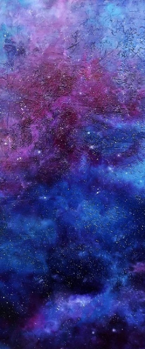 Carina Nebula - Nebula Painting, Modern Art, Large Painting by Lisa Price