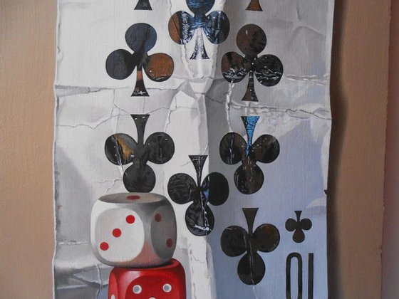 Card and Dice, Still Life