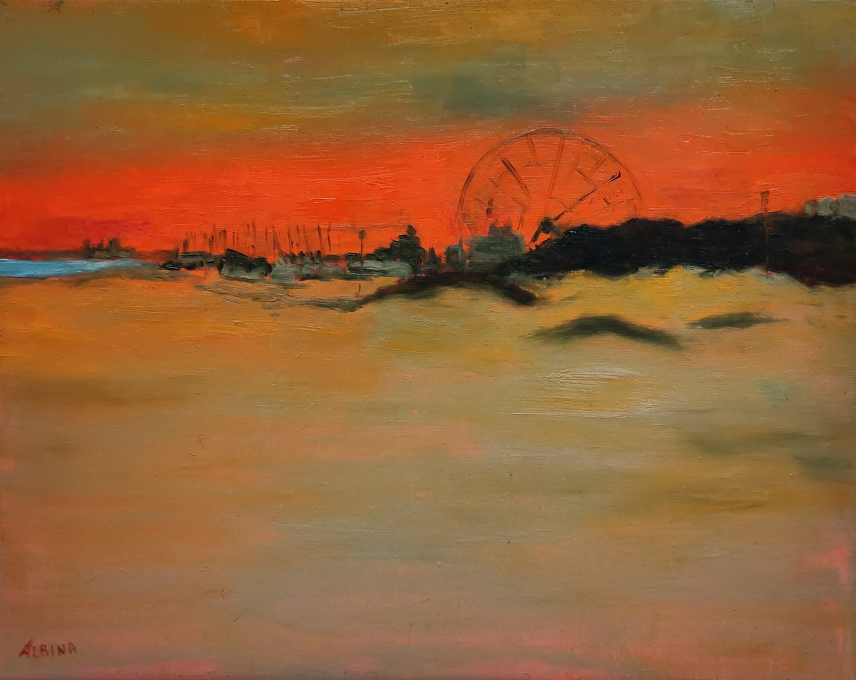 Grande Roue (Noordwijk, Pays-Bas) By Albina Urbanek, 20 X 16, Artwork For Sale On Artfinder