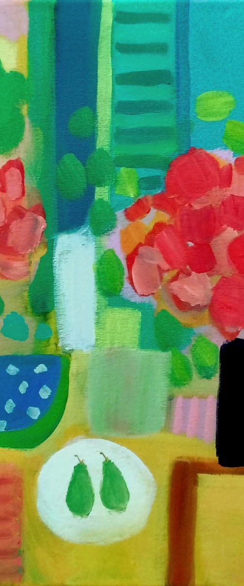 Interior with Blue Shutters by Jan Rippingham