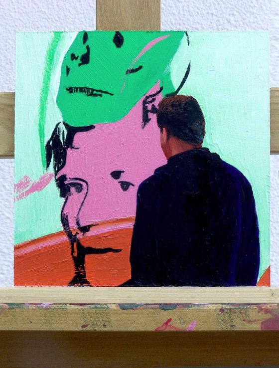 Self Portrait With Andy Warhol