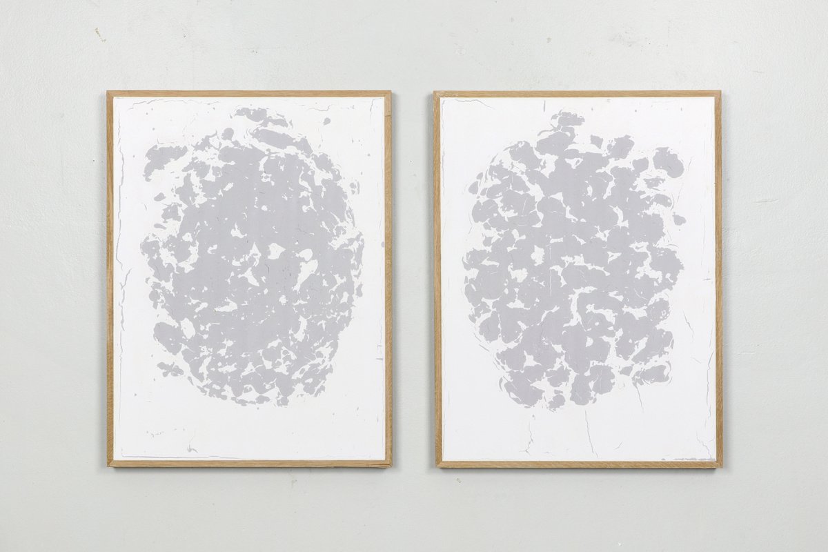 Organic Abstract Painting By Johan Soderstrom, 54 X 33, #425-6 A Rock And A Hard Place, Original Artwork