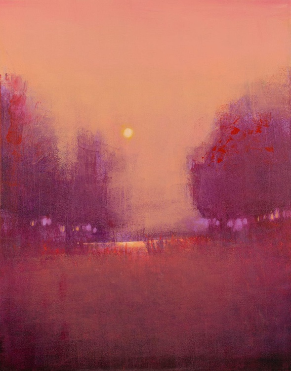 Red Tree Glow 191014 By Don Bishop Artfinder
