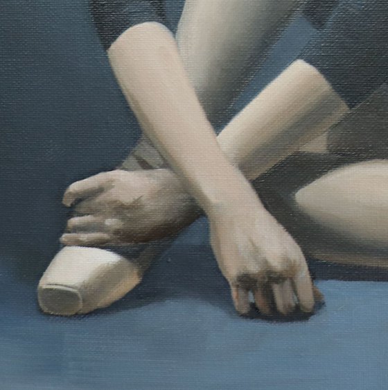 Dancer in Blue. Ballet Painting