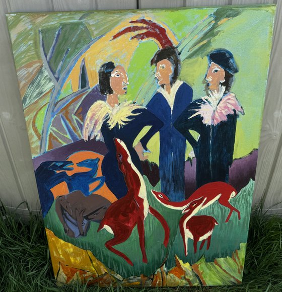 “Ladies In the Deer Forest”