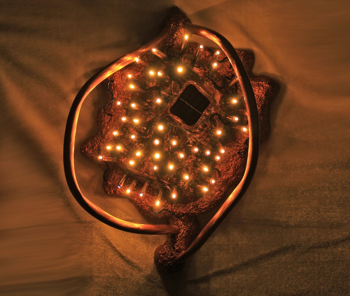 Abstract Sculpture By Tanbelia, 17 X 14", Sunny Dandelion, Original Artwork