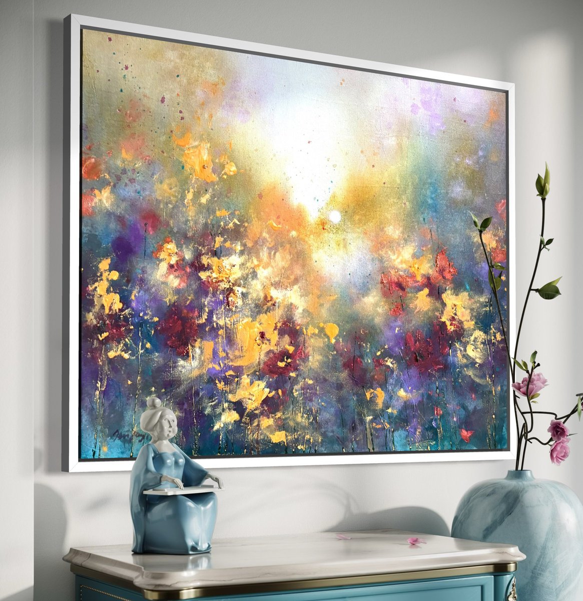 Impressionistic Landscape Oil Painting By Jennifer Taylor, 32 X 25, Emergence, Original Artwork