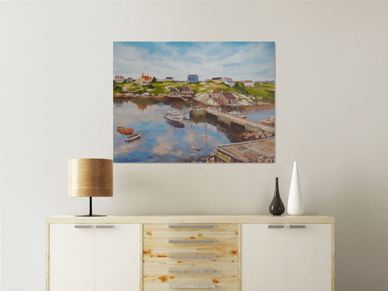 Fisherman's village (30x40x1.5'')