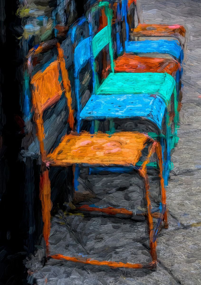 Chairs in colour by Martin Fry