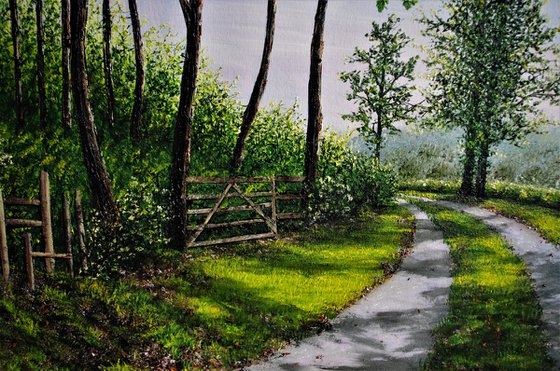 A Country Lane In Summer