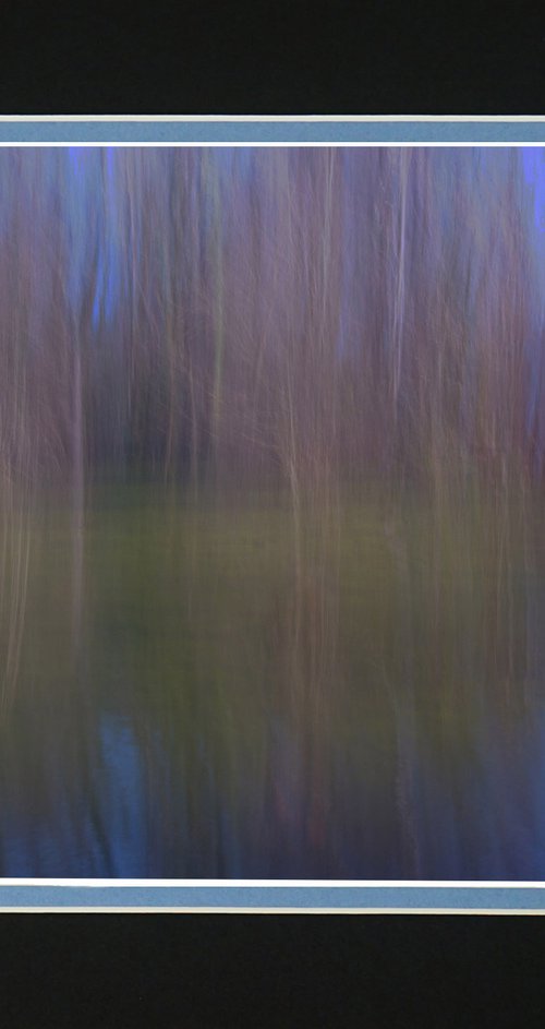 Subtle Woodland Pond with ICM (intentional camera movement) by Robin Clarke