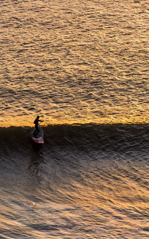 SUNSET SURFING by Andrew Lever