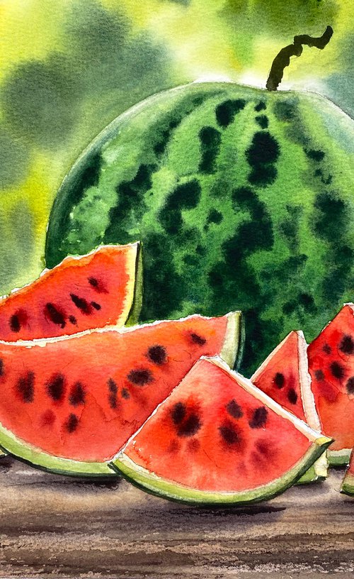 Summer Watermelon Delight by Irina Povaliaeva