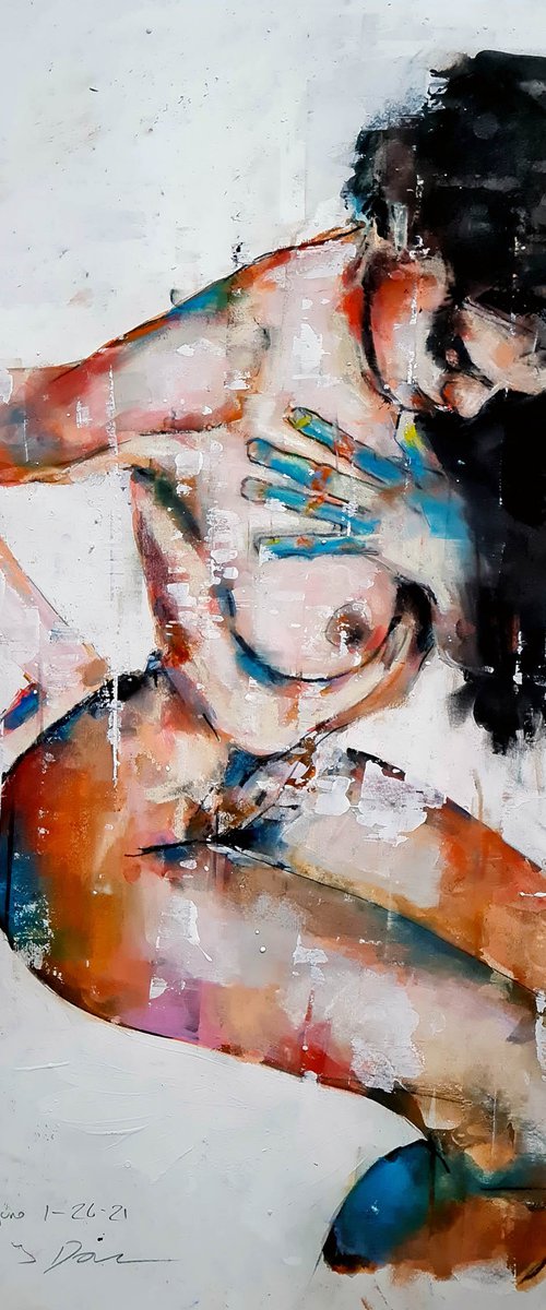 seated figure 1-26-21 by Thomas Donaldson