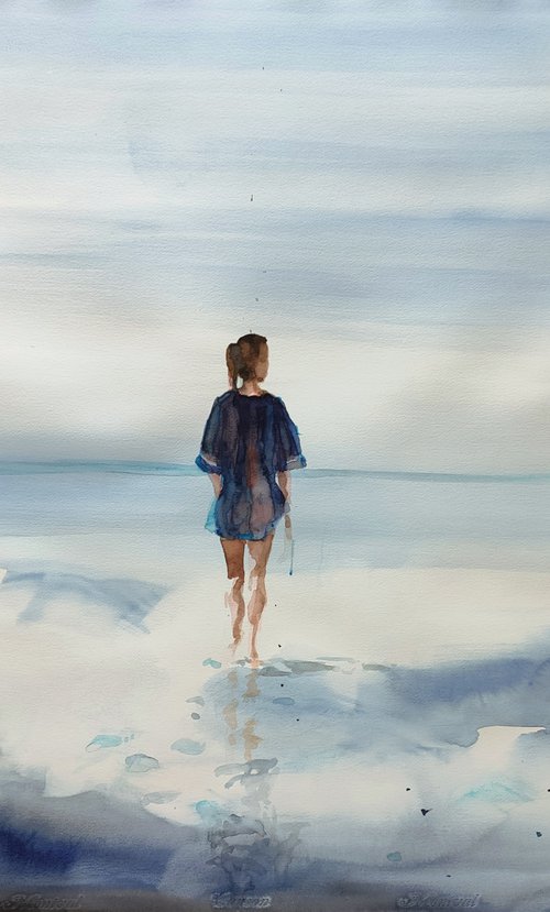 seas in the sky (walks through the sky -37) by Oscar Alvarez Pardo